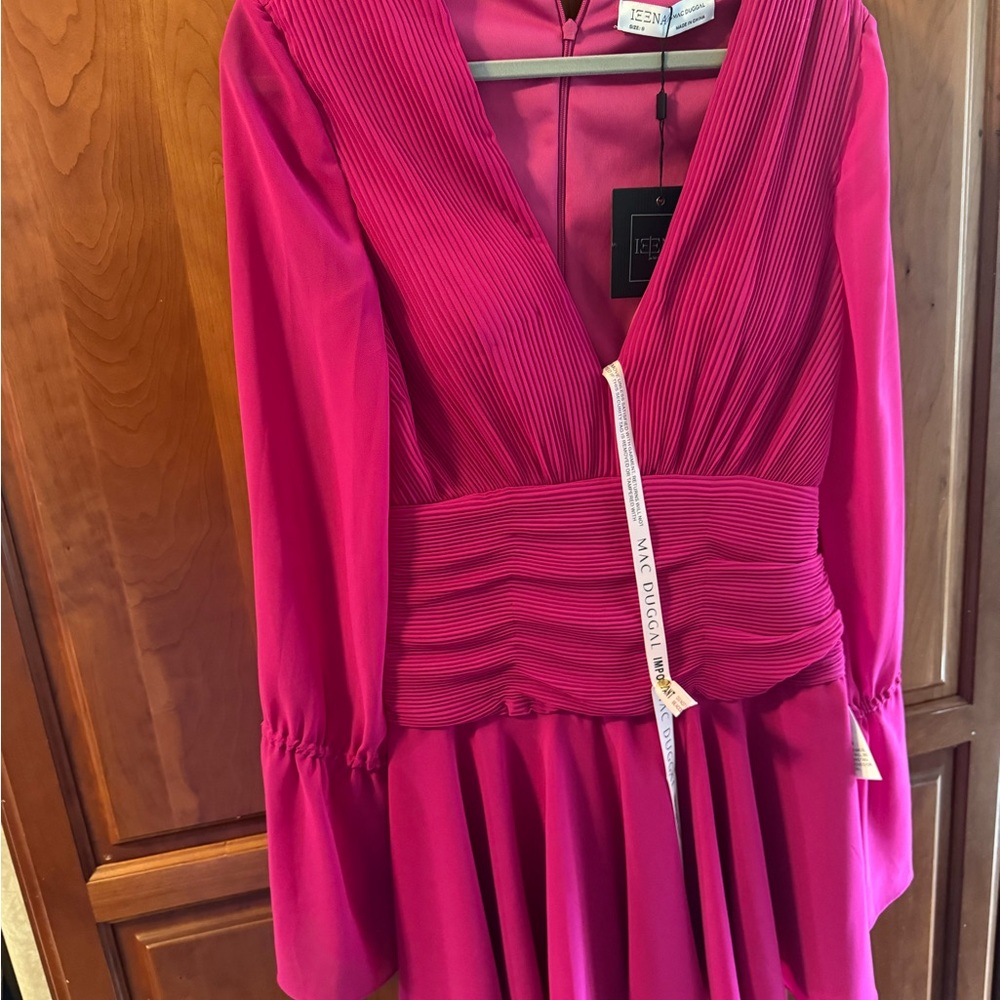 Vibrant Fuchsia Mini Dress by Herve Leger